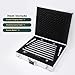 CVNC 440HZ 8 Note CDEFGABC Quartz Crystal Singing Harp Including Alumina Carrry Case Healing Musical Instrument for Sound Therapy