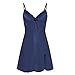 MORCHAN❤️Femmes Robe de Nuit Taille pli Bow Lingerie Babydoll Vêtements de Nuit(S,Bleu)