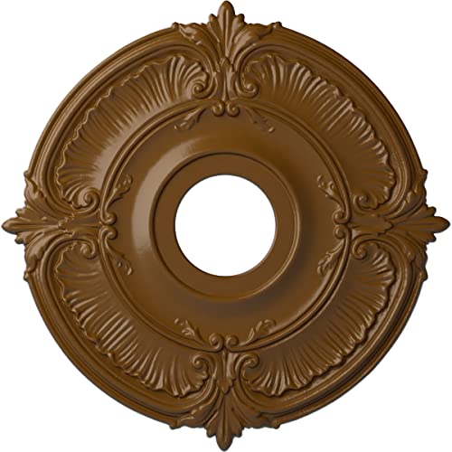 Image of Ekena Millwork CM18ATSTFDecorative Ceiling Medallions Modeled After Original Historical Patterns & Designs, Smokey Topaz