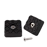 20pcs Square Furniture Pads,ULIFESTAR Furniture Feet Glides Sliders Carpet Saver Hardwood Floor Protectors Surface Protection for Chair Table Sofa Couch Leg Caps Non Slip Furniture Grippers (Black)