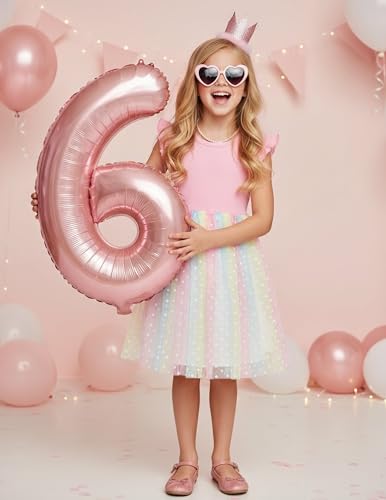 Image of PATPAT Girls Tulle Tutu Party Birthday Princess Formal Fancy Princess Dress