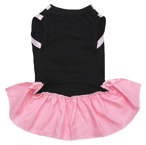 Robe tutu rose pour chien noir ou rose taille S - 3