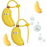 Banana Toothbrush Cover- with Toothpaste Dispenser, Portable Toothbrushprotector Cap Brush Pod Case, Fun Fruit Toothbrush Holder, Clip-On...