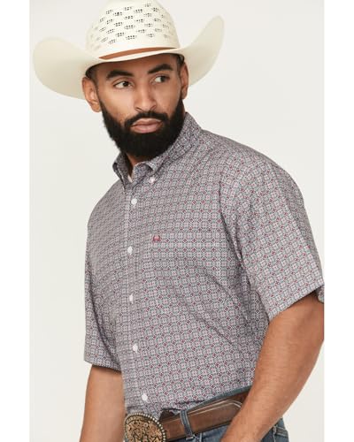 Cinch Men's Medallion Print Short Sleeve Button-Down Performance Western Shirt - MTW174150X 3X2
