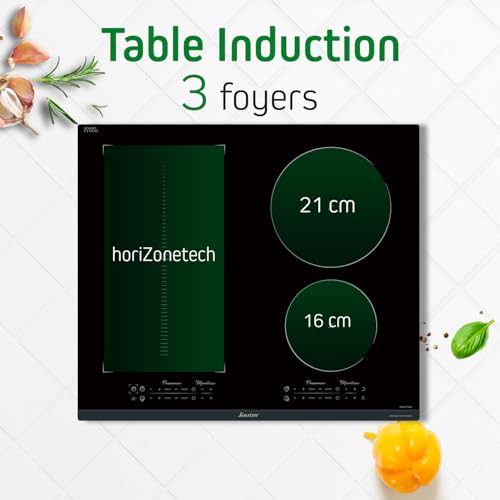 SAUTER table de cuisson induction 60 cm 4 foyers SPI9648BP - vue 5