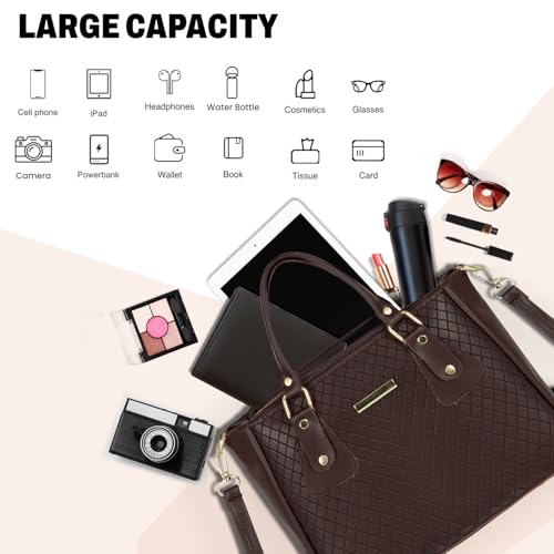 Image of Storite PU Leather Hand Bag | Shoulder Bags for Women with Strap (Dark Brown)