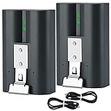 2 Pack Rechargeable Ring Battery 3.65V 6040mAh Compatible with Ring-Doorbell-Spotlight Cam,1/2/3/4 Spotlight, Stick Up Cam, Larger Capacity and Battery Life, Easy Installation (2 pcs Batteries)