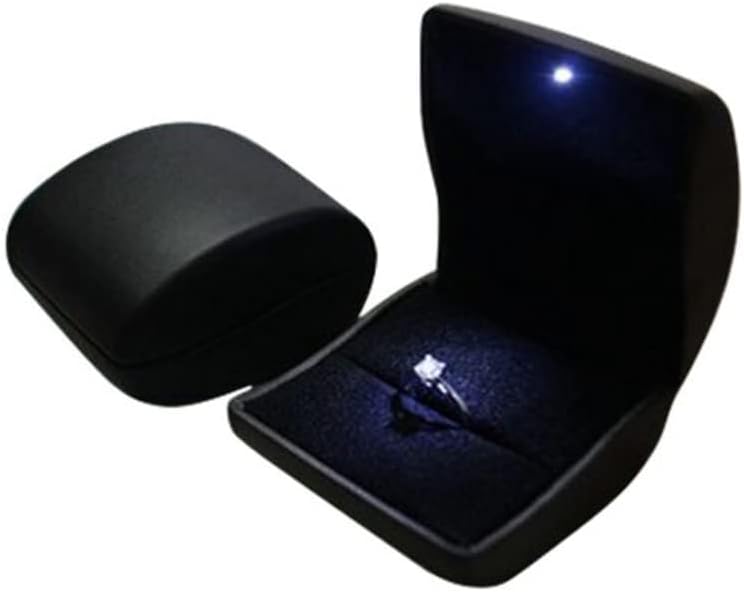 Estuche Joyería con Luz LED 20 Unidades Negro