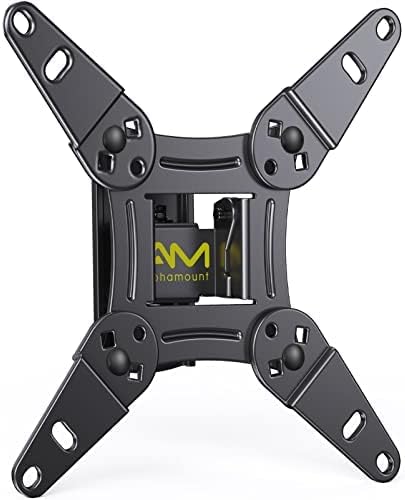 Alphamount TV Wall Bracket for 13-37 inch Flat and Curved TVs up to 20 kg, Full Motion TV Wall Mount with Swivel and Tilt, Max VESA 200x200mm, APST01-E