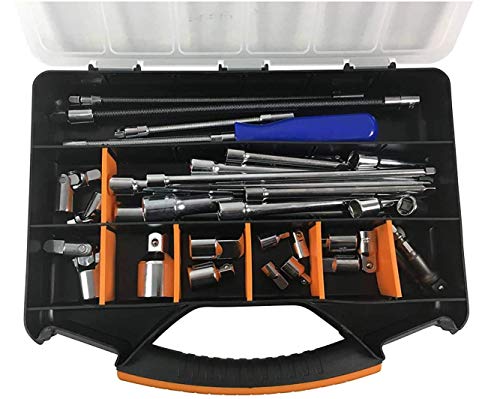 Hardware & Tool Storage Box With 18 Compartments. Excellent For Screws, Nails, Bolts, Sewing, Fishing & Tackle. Slim, Sturdy & Durable Design #TOP5