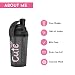 Cute Nutrition Shaker coctelera negra para mujer 700ml Duradero de alta calidad...