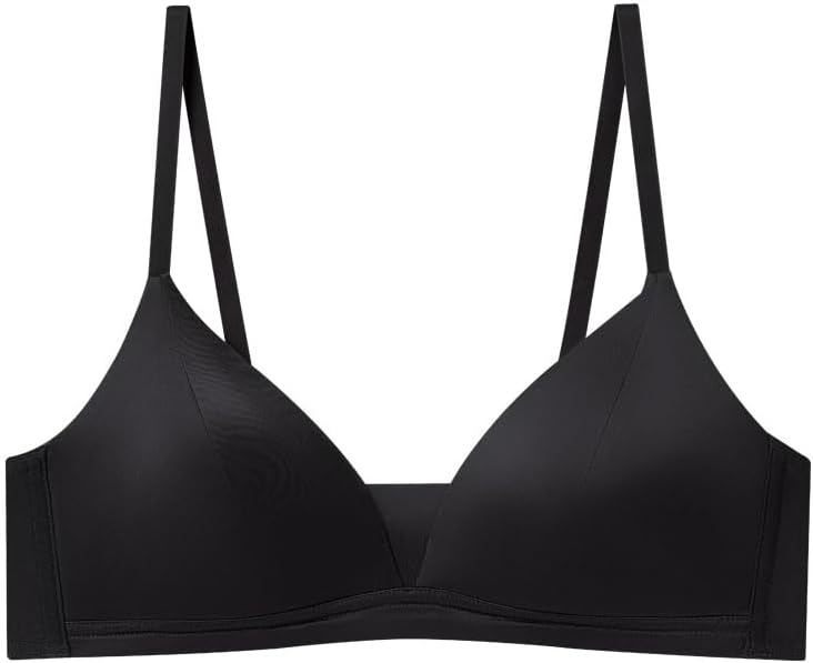 SiIRiver Women's Inbarely Triangle Bralette Plunge Silk Bra No Underwire Thin Padding Comfortable Everyday - Image 2