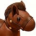 Horse Charm – 5.12 Inches Cute Leather Accessory for Bag Decoration, Plush Horse Design with Lucky Symbol, Fashion Gift Highlight, Easy Clip Use Feature, Car Ornament Tool,