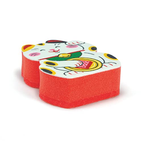 Image of Genuine Fred, Feline Lucky, Lucky Cat Kitchen Sponge