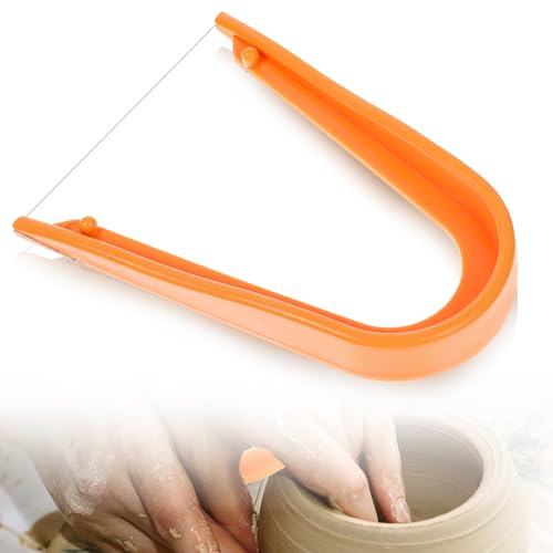 Pottery Clay Wire Cutter 5.12 x 3.74 Inch Plastic Clay Wire Cutter Hand Pottery Tools and Supplies for Cutting Mud Handcraft