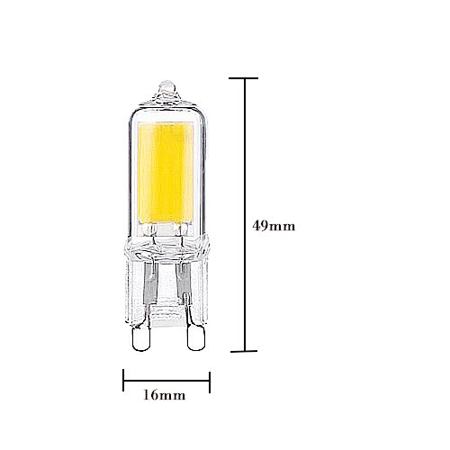 OUGEER Confezione da 10 Lampadine LED G9 2W