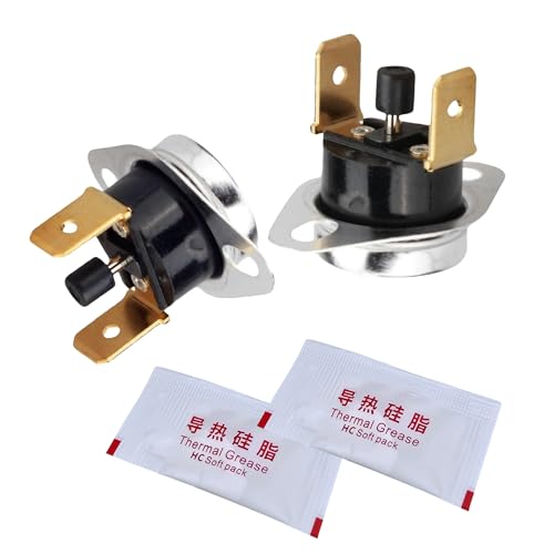 Komitasui Limit Switch Thermostat L350F fit for Rheem Limit Switch 47-22861-01, Replacement 36TX16 611871 SLR350 10123532 with Thermal Grease(2 Packs)
