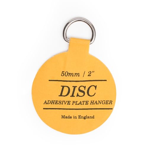 Disc Plate Hangers for Walls - Strong Invisible Plate Holder Self Adhesive Stick On Hooks Picture Hanging Wall Plate Holder (50mm / 2'')