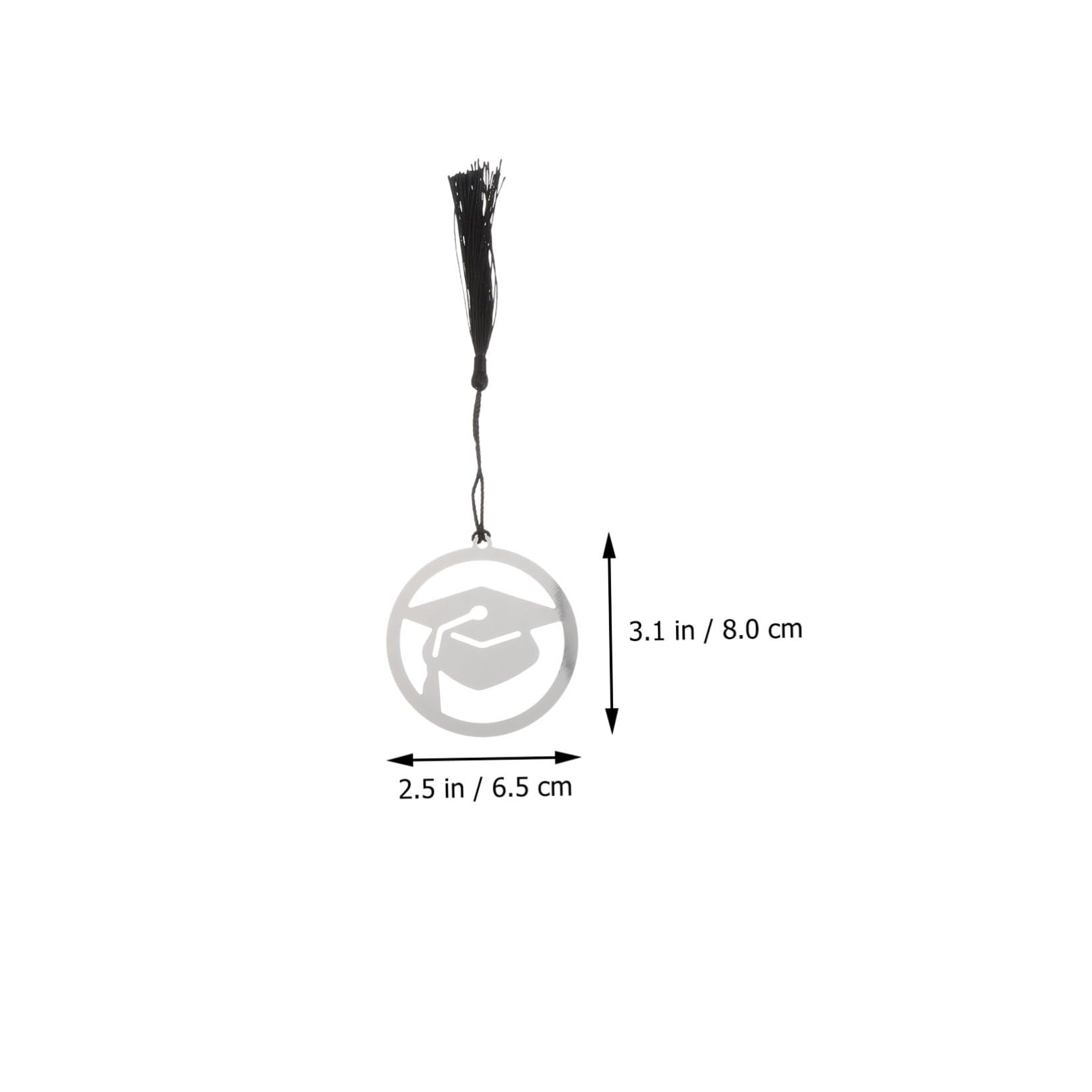 VILLCASE 3 Sätze Arzt Hut Lesezeichen Gefälligkeiten Abschlusshüte Für Abschlusskappe Lesezeichen Abschlusskappe Stirnband Diy- Black Metall Material 10 Stück * 3