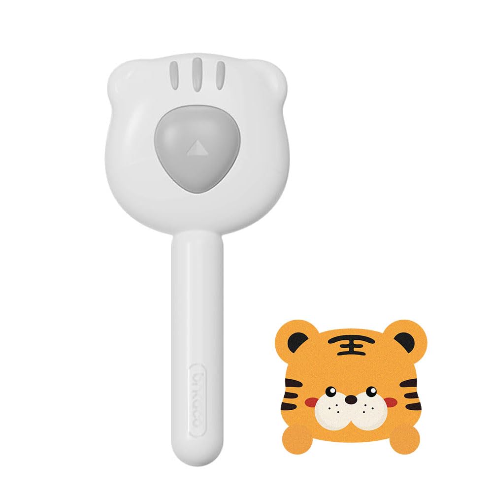 Awpland Cat Brush for Short or Long Haired Cats Dogs Rabbits, Cute Dog Brushes with Release Button for Massage and Removes Loose Fur, Dog Hair Brush Pet Grooming Deshedding Comb