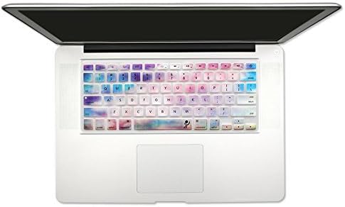 ProElife Silicone Keyboard Cover Skin for 2015 and Older Version MacBook Pro 13" 15" MacBook Air 13" (A1369/A1466) (NOT FIT 2016-2020 Air/Pro 13'' 15'')(Candy Cloud)