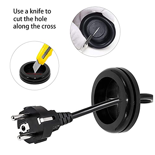 Busy-Corner Rubber Grommet Assortment Firewall Solid Closed Hole Plug For Wire Electrical Appliance Plumbing 7 Sizes 200 Pieces #TOP6