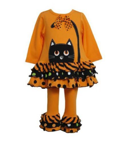 Bonnie Jean Little Girls' Cat Applique Legging Set