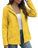 luvamia Gold Yellow Lightweight Raincoat for Women...