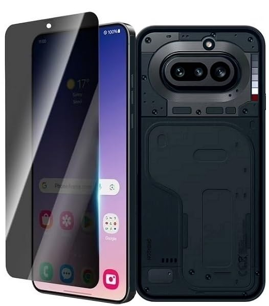 Image of FG Glue - Privacy Tempered Glass Screen Protector Guard For Nothing Phone 4a 5G | 1 Pack Front Glass | Black