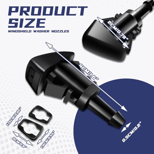 Dwarfoo QP5031 2 Pcs Front Windshield Washer Nozzles thumb #1