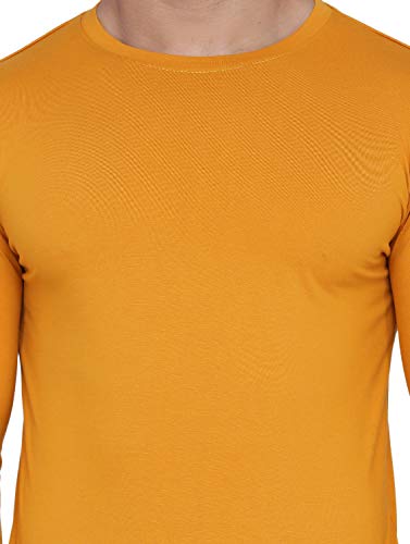 Image of Self Design Men Full Sleeve Round Neck Multicolor T-Shirt (Pack of 2)