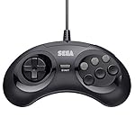 Retro-Bit Official Sega Genesis USB Controller 6-Button Arcade Pad for Sega Genesis Mini, PS3, PC, Mac, Steam, Switch - USB Port - (Black) - Image 2
