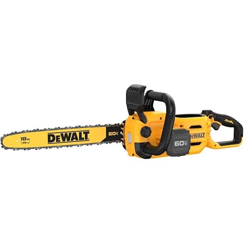 DEWALT 60V MAX Chainsaw DCCS672,Brushless Motor for Longevity, Kickback Protection, Quick 18-inch Cuts