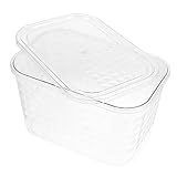 Récipient transparent avec couvercle : avec une design d'apparence transparente, cette peut bien exposer vos modèles, étagère.