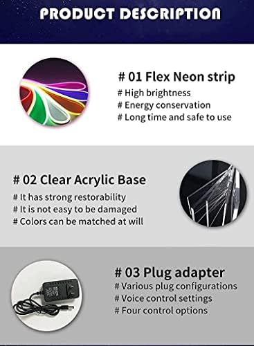 Miniatura 4 de El tatuaje llevó la muestra de neón de la tienda, muestra del estudio del tatuaje, signo del salón de belleza, muestra de neón del logotipo de la