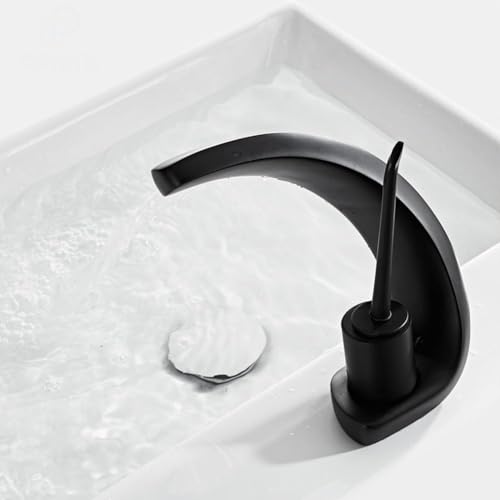 Robinet cascade salle de bain à levier unique avec flexibles standards - 2