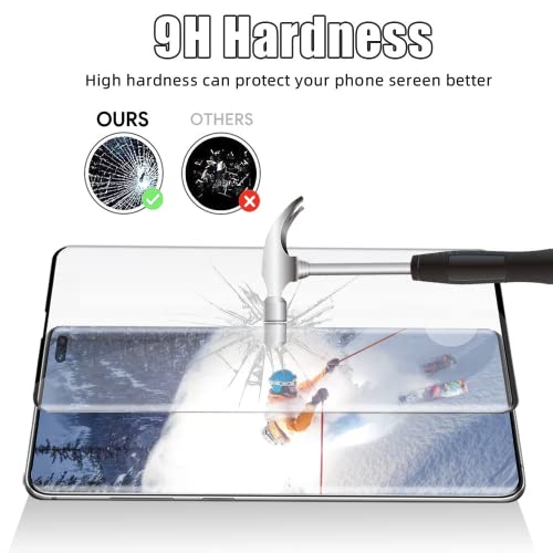 [2+2 Pack] Galaxy S10 Plus Screen Protector And Camera Lens Protector, Hd Clear Tempered Glass, Fingerprint Support,3D Full Coverage, Scratch Resistant, For Samsung Galaxy S10 Plus /S10+ (6.4 Inch) #TOP2