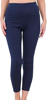 بنطلون لجينجز طويل بخصر مرتفع للنساء من كوتون زون، من القطن العضوي