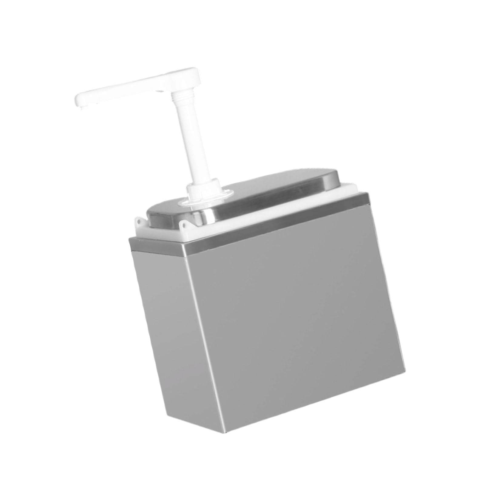 Grande Capacità Pressa A Mano Dispenser Liquido Acciai Inox Salsa Pompe Organizzatori Per Bevande Dessert Fare Condimento Acciaio Inox Salsa Dispenser
