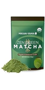 まっちゃ Amazon.com : MIKAN-YAMA ZEN GREEN Organic Matcha Powder, 100
