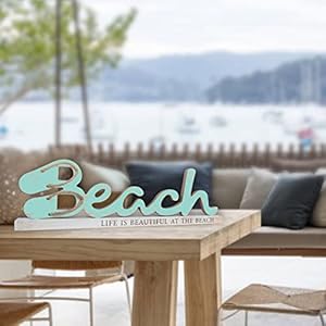 Beach Signs Wall Hanging Decor - Hand-made Rustic Wood, Life Is Beautiful At The Beach, Wall Decor For Cafe Farmhouse Bedroom Kitchen Beach Signs Wall Hanging Decor Hand made Rustic Wood Life Is Beautiful At The Beach Wall Decor For Cafe Farmhouse Bedroom Kitchen