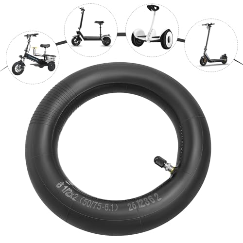 Image of 2 PCS 8.5 Inch Heavy Duty Scooter Inner Tubes, 8 1 /2 x 2 (50 /75-6.1) TR4A Straight Stem Valve Tire Tubes Compatible with 8 1 /2x2 8.5x2.0 Xiaomi M365 /Pro 2 /1s Electric Scooter Tire Tubes