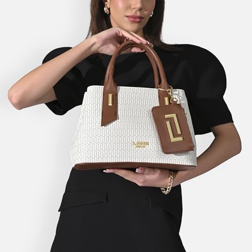 Image of Lavie Luxe Women's Monogram Rumba25 Handbag | Handbag for Work | Ladies Purse | Stylish Shoulder Bag | Gift for Women