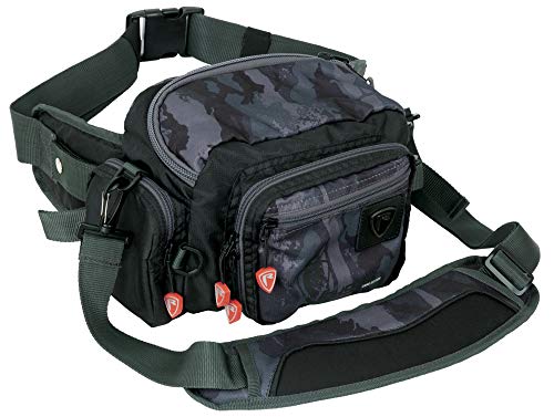 Fox Rage Camo Deluxe Belt - Kunstködertasche zum Spinnfischen, Angeltasche für Kunstköder, Tackletasche für Spinnangler…