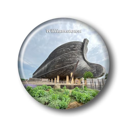 Williamstown Ark Encounter 3D Crystal Glass Magnet