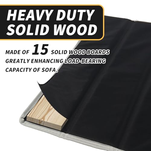 SDLDEER Couch Cushion Support, 20\" x 67\" Heavy Duty Couch Supports for Sagging Cushions, Solid Wood Sofa Cushion Support Ideal Solution to Protect Sagging Couch Support Cushion (Black)