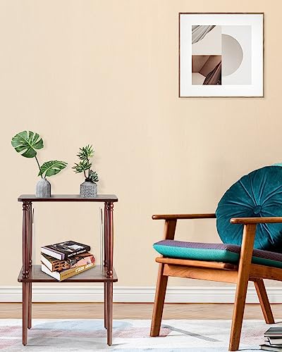Record Player Stand Compatible For Victrola 8 In 1, Turntable Stand With Record Storage Holds 50 Lps, Mid-Century Modern Vinyl Record Table With Holder Shelf, End Table For Living Room Bedroom #TOP7