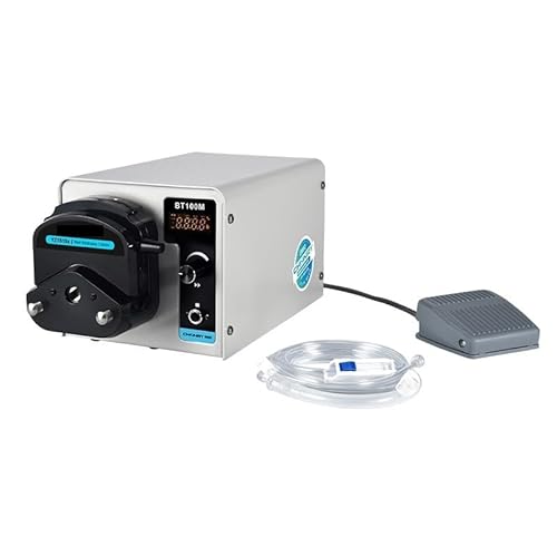 Lloopk With Iv Tube Peristaltic Pump, Digital Peristaltic Pump Max Flow Rate 380Ml/Min Liquid Precision Dosing For Laboratory Bt100m(With Iv Tube)