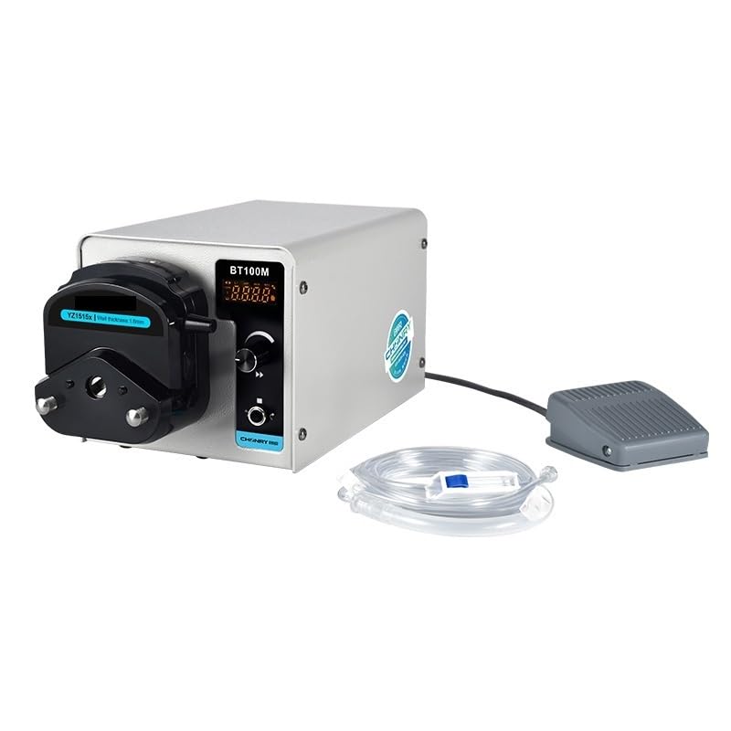 Pompa peristaltica Digitale con Portata Massima di 380 ml/min, Pompa dosatrice di precisione for liquidi for Laboratorio BT100M(with IV Tube)
