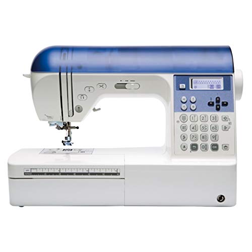 Zcyg Maquina de Coser portatil de Mano de Mano eléctrico del hogar de múltiples Funciones máquina de Coser, 294 Puntos de sutura de iluminación LED Display LCD Pedal